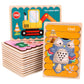 Wooden Creative Strip Puzzle Children's Educational Early Childhood Enlightenment Cognitive Cartoon Animal Puzzle Board Toys