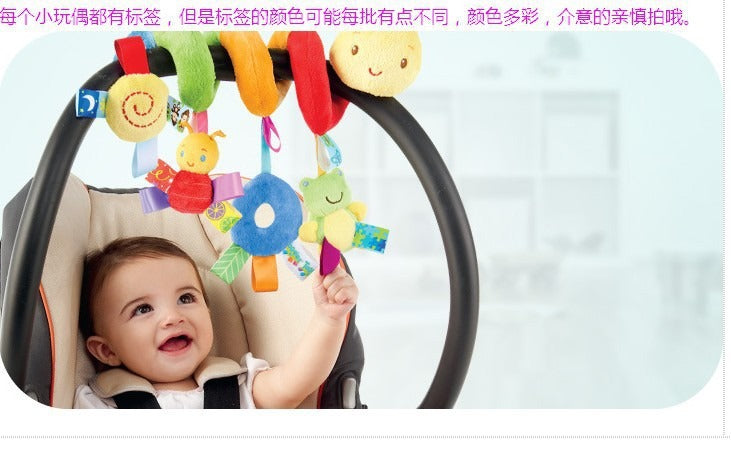 Baby Toys Newborn Music Bed Wrapping Bed Bell Bed Hanging Soft Fabric Plush Bedhead Bell Ringing Bedhead Bell