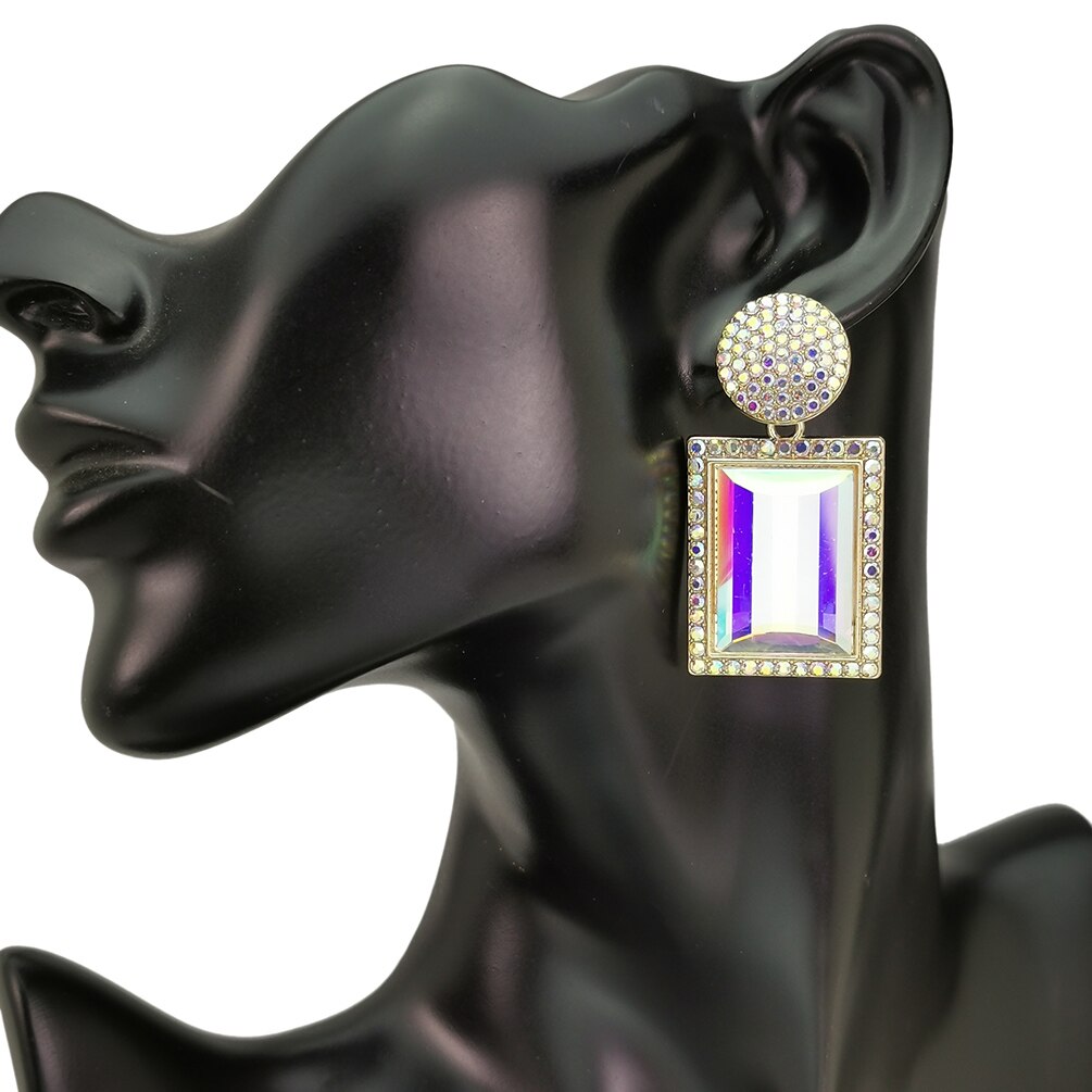 New Creative Trend Jewelry Earrings Rhinestone Crystal Stud Earrings Personality Earrings