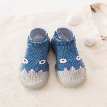 Spring and Autumn Children's Indoor and Outdoor Socks Shoes Baby Step Shoes Boys and Girls Summer Breathable Little Monster Wear resistant Board Shoes