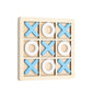 Wooden XO Three Even TIC-TAC-TOE Chess Children's Early Education Educational Entertainment Leisure Match Table Games Building Blocks Toys