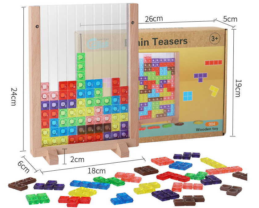 Tetris building blocks jigsaw puzzle toy childreng