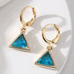 Fashion full diamond geometric triangle earrings for women
