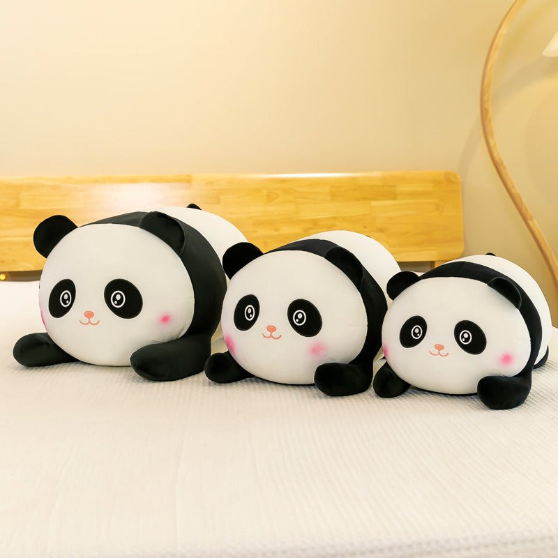 Cute Panda Figure National Treasure Zoo Stuffed toy Dolls Set up on the Floor to Simulate Stuffed toy