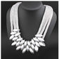 Fashion clavicle chain multi-layer woven fringe women's necklace accessories