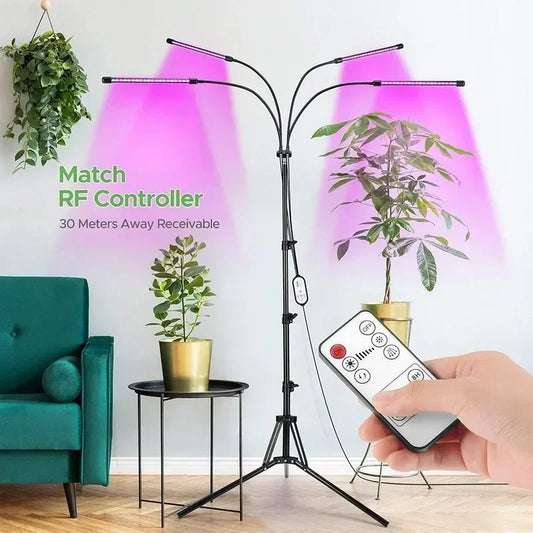 Wachsen Lichter für Zimmer pflanzen Voll spektrum LED wachsen Licht mit Ständer 3/9/12h Timing einstellbare Stand Pflanze Licht mit Timer